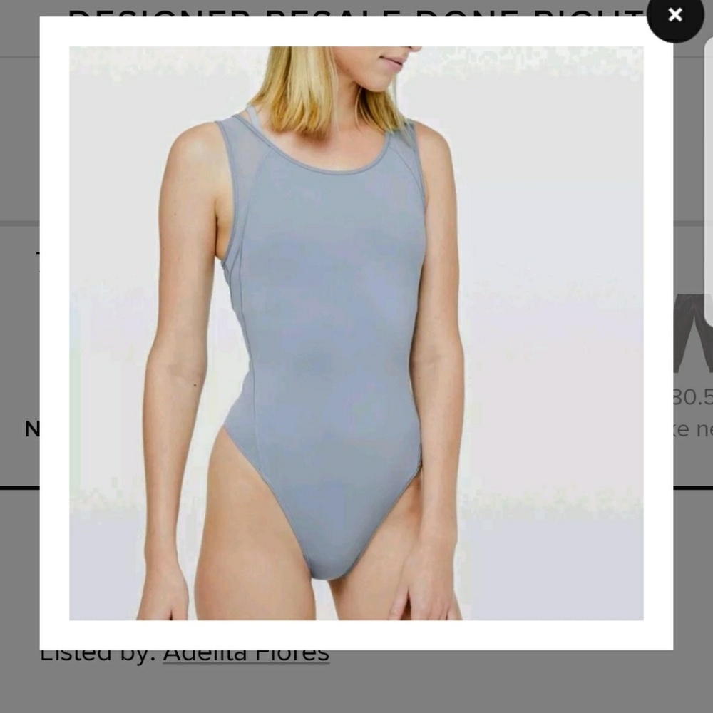 Lululemon Bodysuit seek the heat sz 8